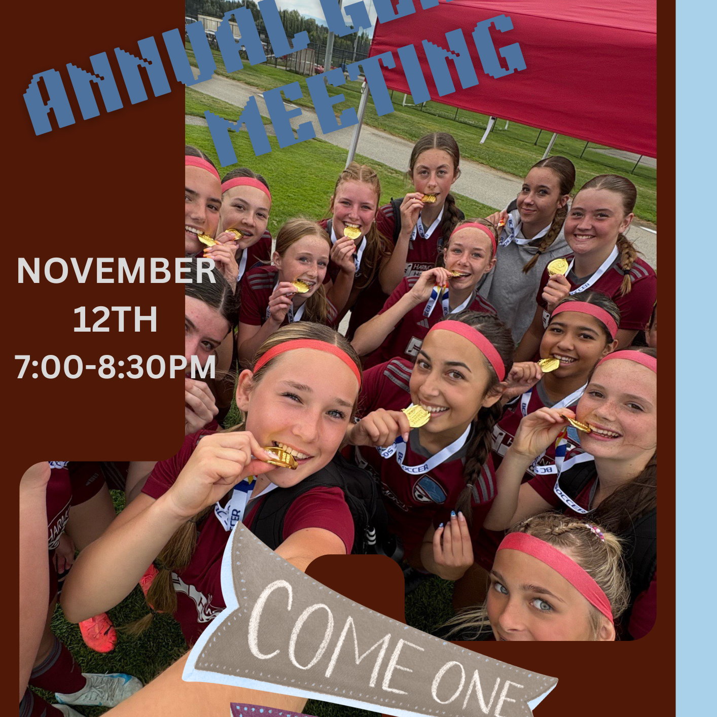 Colorful Vintage Bazaar Class Meeting Announcement A4 Document